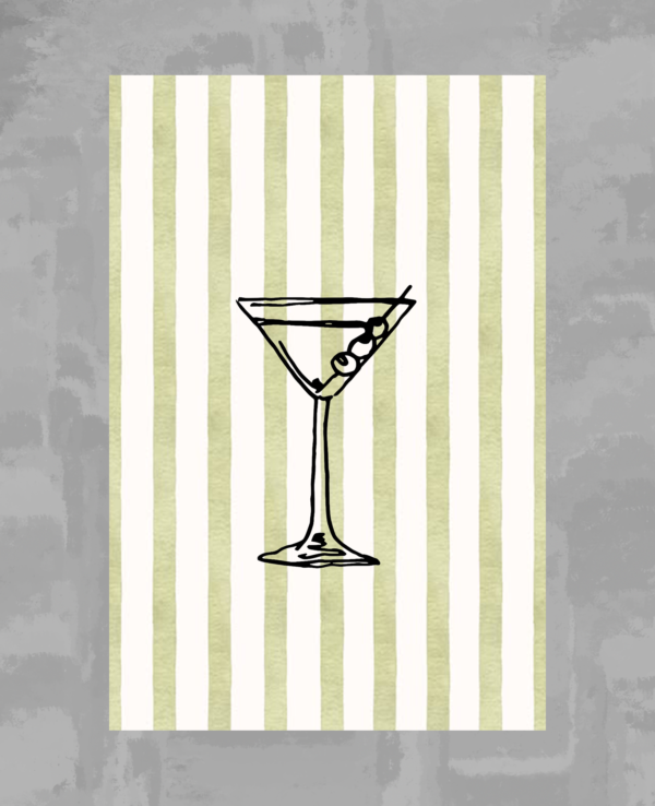 Vintage Martini Poster