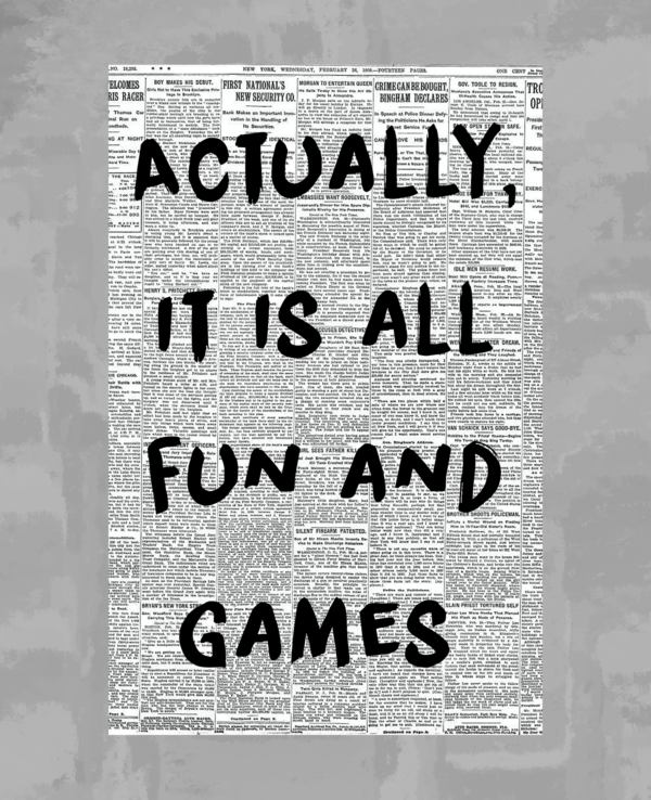 Retro Newspaper quote poster