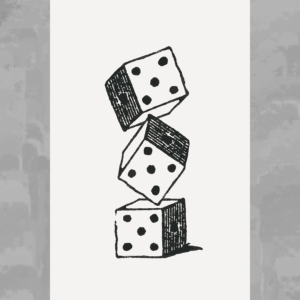 Dice Illustration Poster