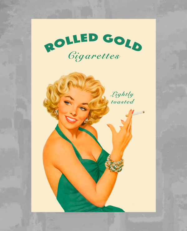 Rolled Gold Cigarette Ad